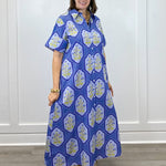 Gibbons Dress - Dusty Trellis Long Dresses Livro