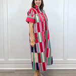 Gibbons Dress - Woodland Stripes Long Dresses Livro