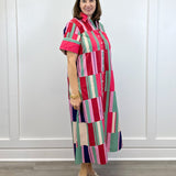 Gibbons Dress - Woodland Stripes Long Dresses Livro