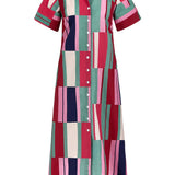Gibbons Dress - Woodland Stripes Long Dresses Livro