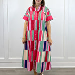 Gibbons Dress - Woodland Stripes Long Dresses Livro