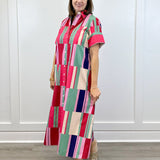Gibbons Dress - Woodland Stripes Long Dresses Livro