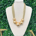 Gilded Glow Statement Necklace - Sugar Babies Children's Boutique/Meg's Shoppe