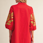 Gilded Scarlet Dress Short Dresses Jodifl