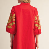 Gilded Scarlet Dress Short Dresses Jodifl