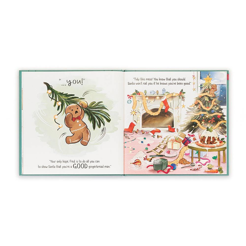 Gingerbread Fred Book Books Jellycat