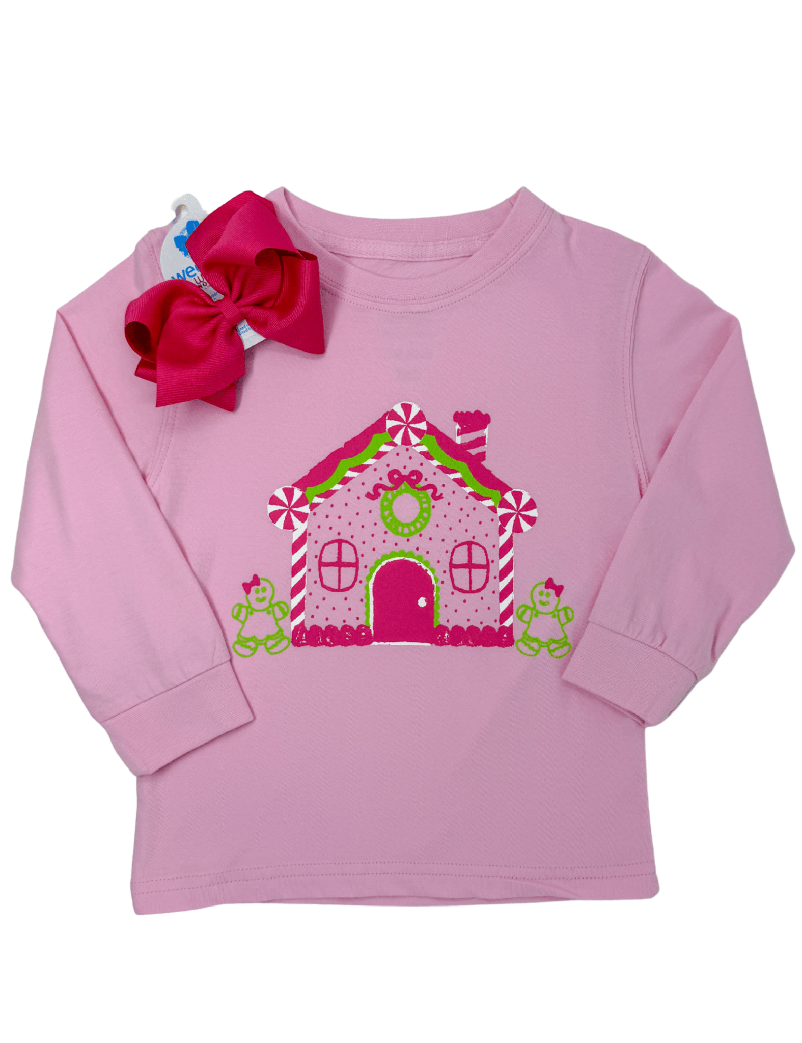 Gingerbread House L/S Shirt - Pink Girls Tops + Tees Mustard & Ketchup