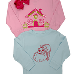 Gingerbread House L/S Shirt - Pink Girls Tops + Tees Mustard & Ketchup