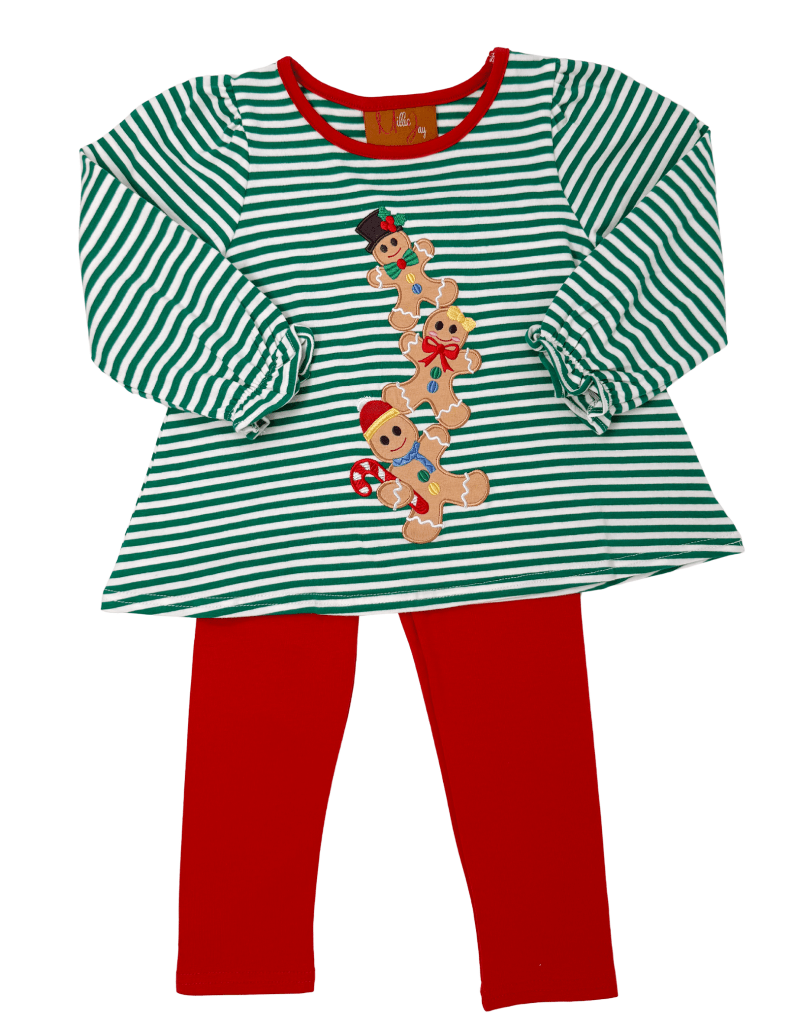 Gingerbread Men Legging Set Girls Sets Millie Jay