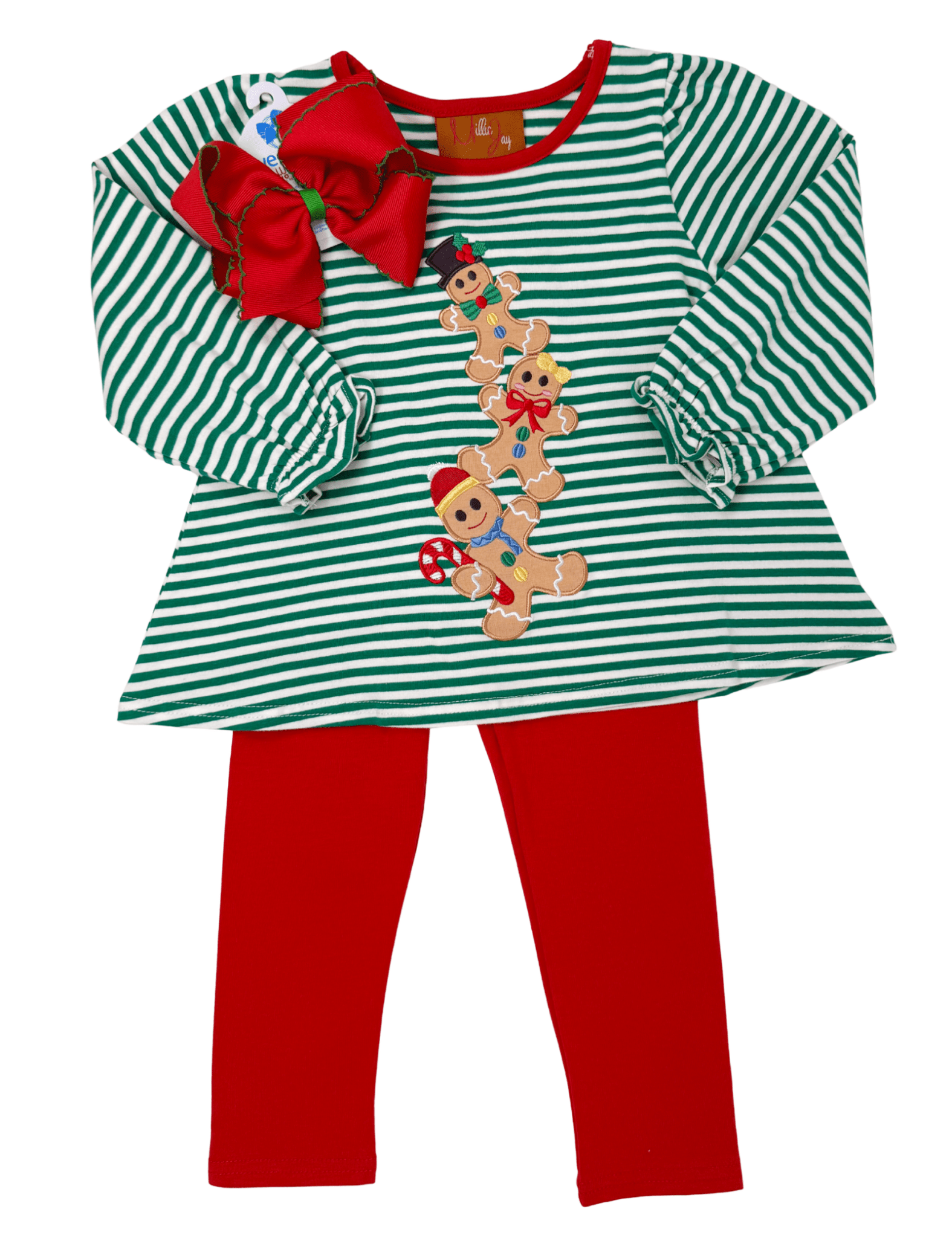 Gingerbread Men Legging Set Girls Sets Millie Jay