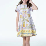 Girls Abagail Dress - Lilac Girls Occasion Dresses Briton Court
