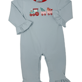 Girls Christmas Train Romper Girls Bubbles + Rompers Three Sisters