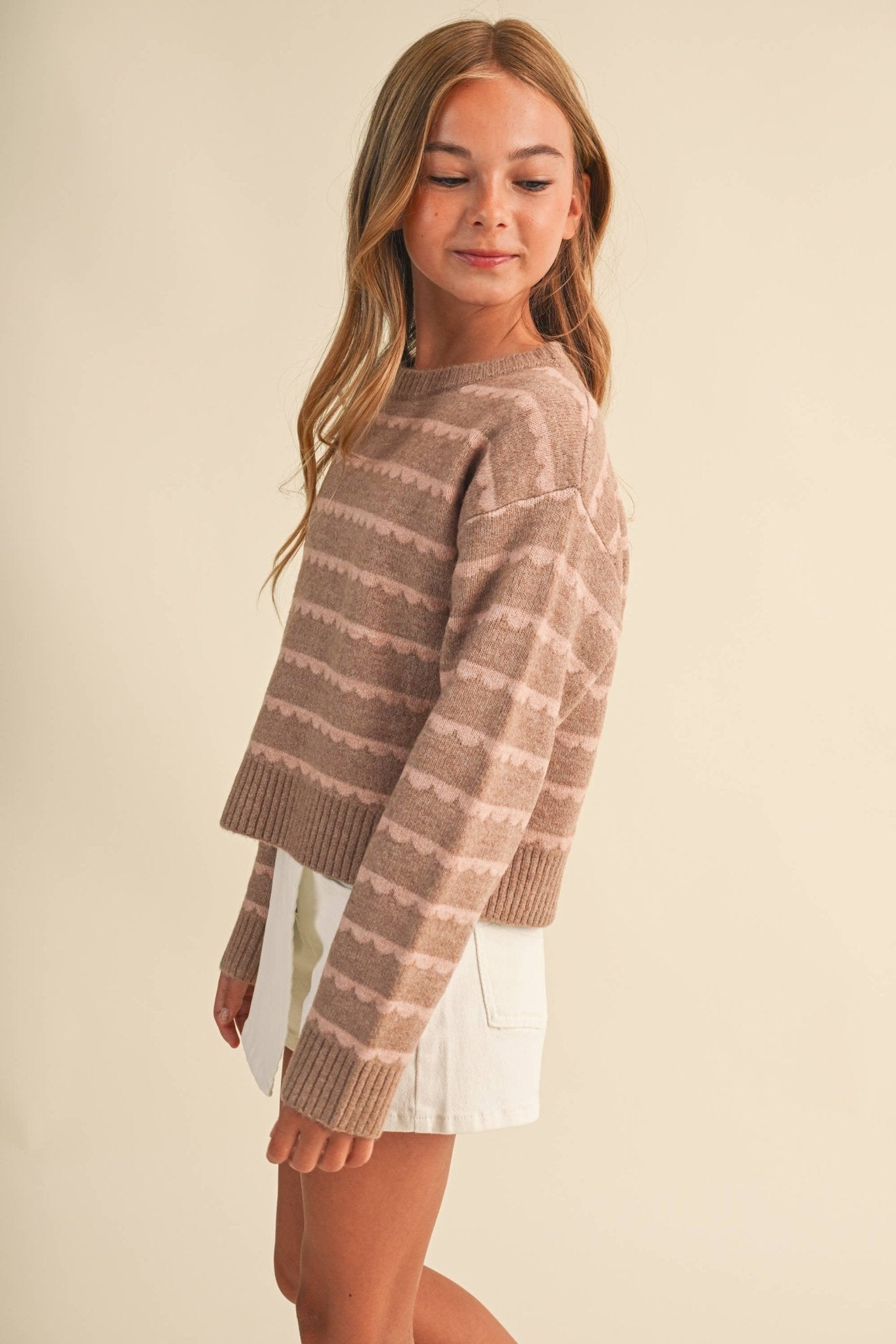 Girls Cocoa Kisses Sweater Girls Sweaters + Sweatshirts heart and arrow