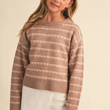 Girls Cocoa Kisses Sweater Girls Sweaters + Sweatshirts heart and arrow