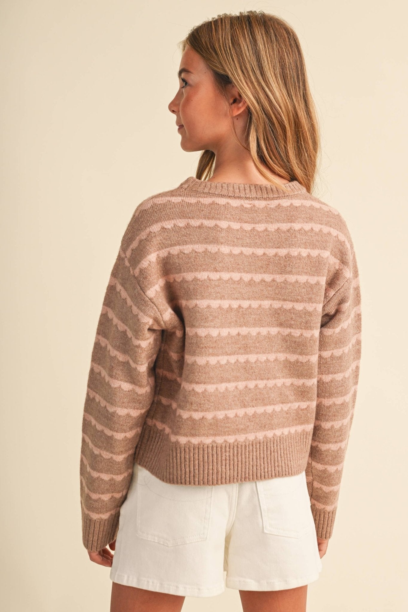 Girls Cocoa Kisses Sweater Girls Sweaters + Sweatshirts heart and arrow