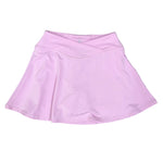 Girls Criss Cross Skort - Pink Lavender Girls Skirts + Bloomers 90 Degree by Reflex