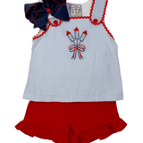 Girls Fireworks Short Set Girls Sets Three Sisters