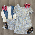 Girls Flounce Dress - Willow Floral Girls Occasion Dresses Funtasia Too