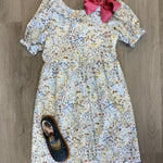 Girls Flounce Dress - Willow Floral Girls Occasion Dresses Funtasia Too
