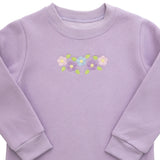 Girls Flower Ruffle Pullover Girls Sweaters + Sweatshirts Itsy Bitsy