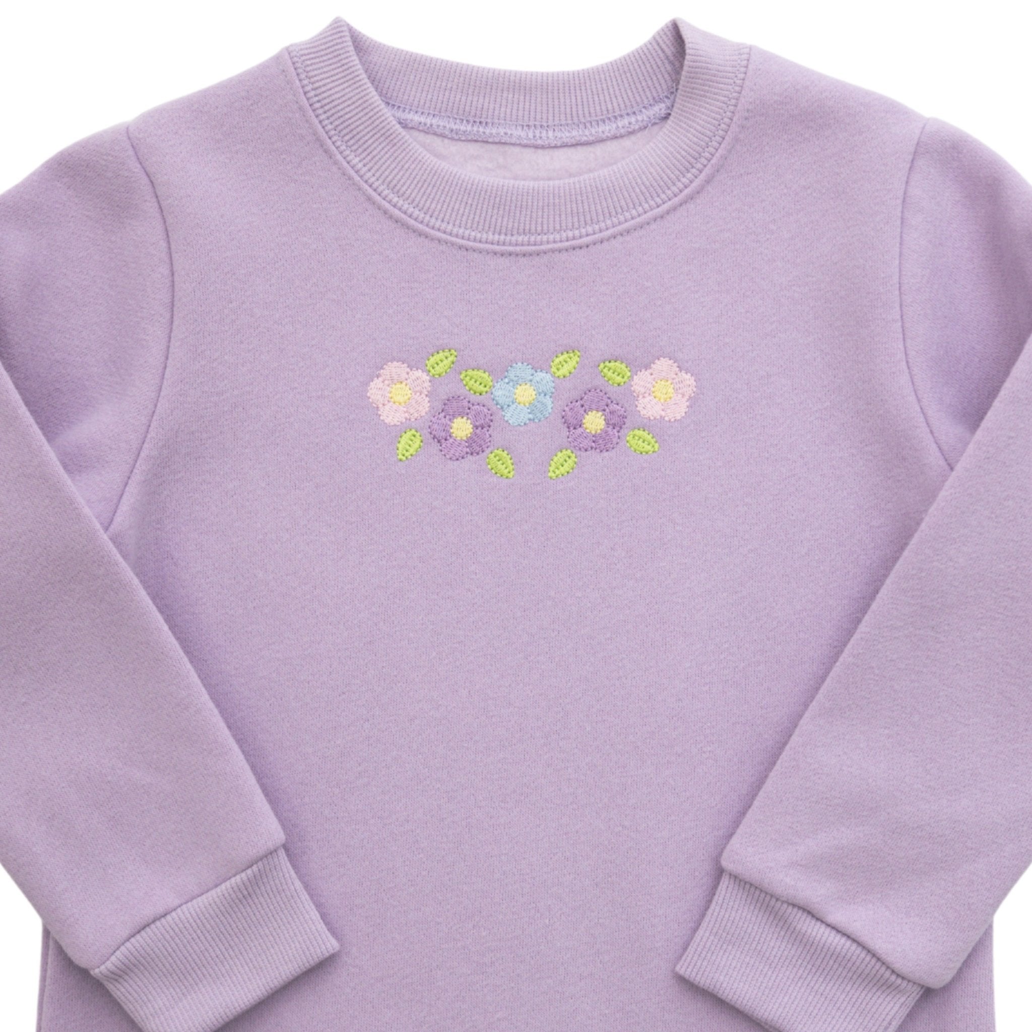Girls Flower Ruffle Pullover Girls Sweaters + Sweatshirts Itsy Bitsy