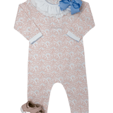Girls Footless Playsuit - Serene Scallop Girls Bubbles + Rompers Heyward House