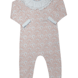Girls Footless Playsuit - Serene Scallop Girls Bubbles + Rompers Heyward House