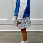 Girls Fur Vest - Tuscany Blue Girls Outerwear Funtasia Too