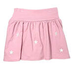 Girls Gathered Skort w/ Stars - Lt. Pink Girls Skirts + Bloomers Luigi