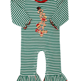 Girls Gingerbread Men Romper Girls Bubbles + Rompers Millie Jay