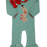 Girls Gingerbread Men Romper Girls Bubbles + Rompers Millie Jay