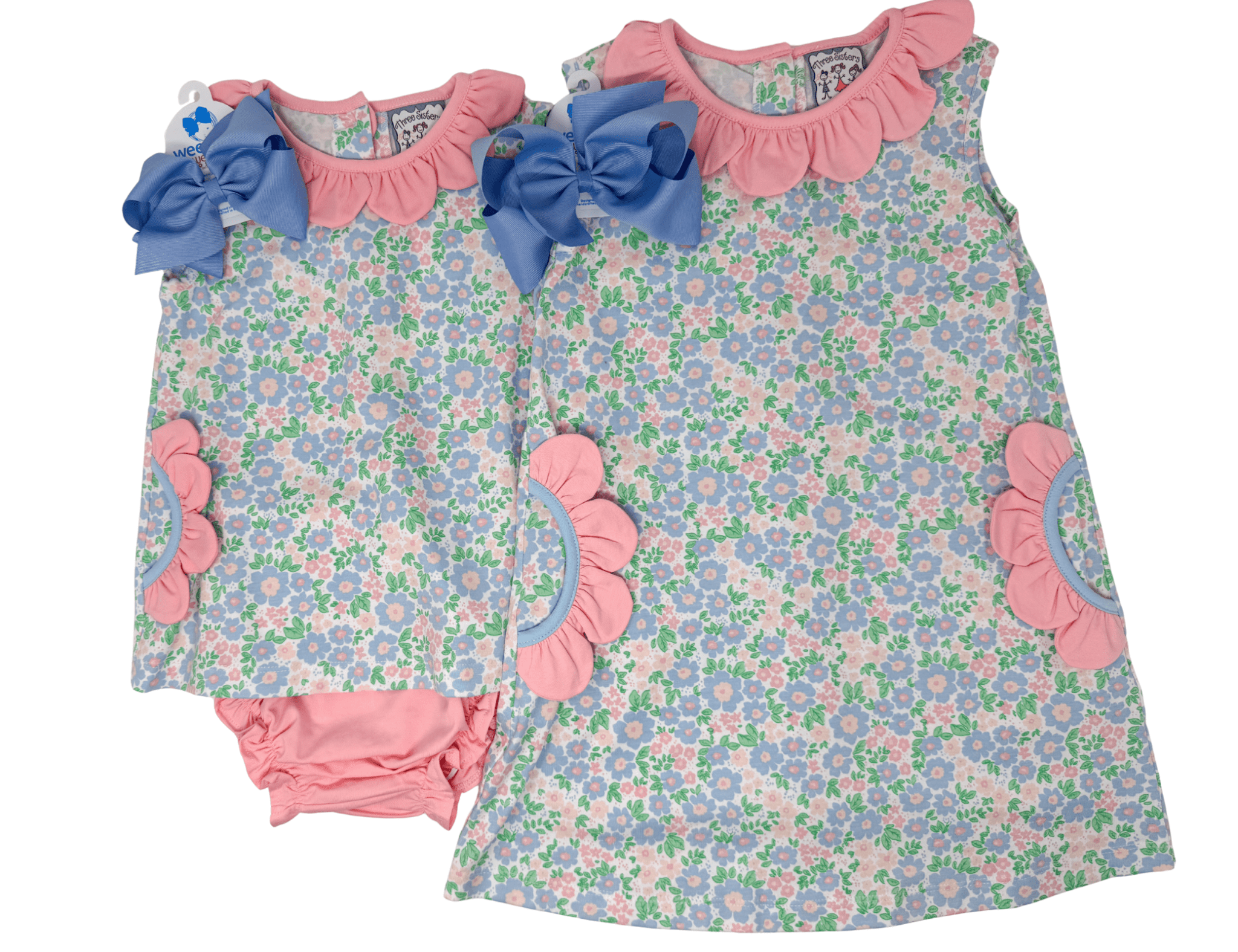 Girls Happy Daisy Dress Girls Play Dresses Three Sisters