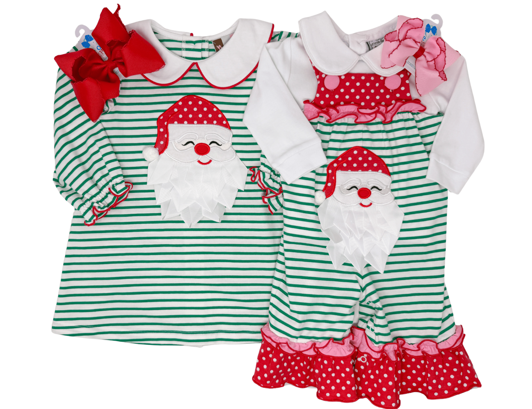 Girls Ho Ho Ho Applique Romper Girls Bubbles + Rompers Banana Split