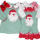 Girls Ho Ho Ho Applique Romper Girls Bubbles + Rompers Banana Split