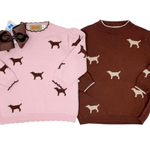 Boys Lab Sweater - Chocolate Brown Boys Sweaters + Sweatshirts Luigi