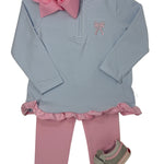Girls Leggings - Lt. Pink Girls Pants + Leggings Itsy Bitsy