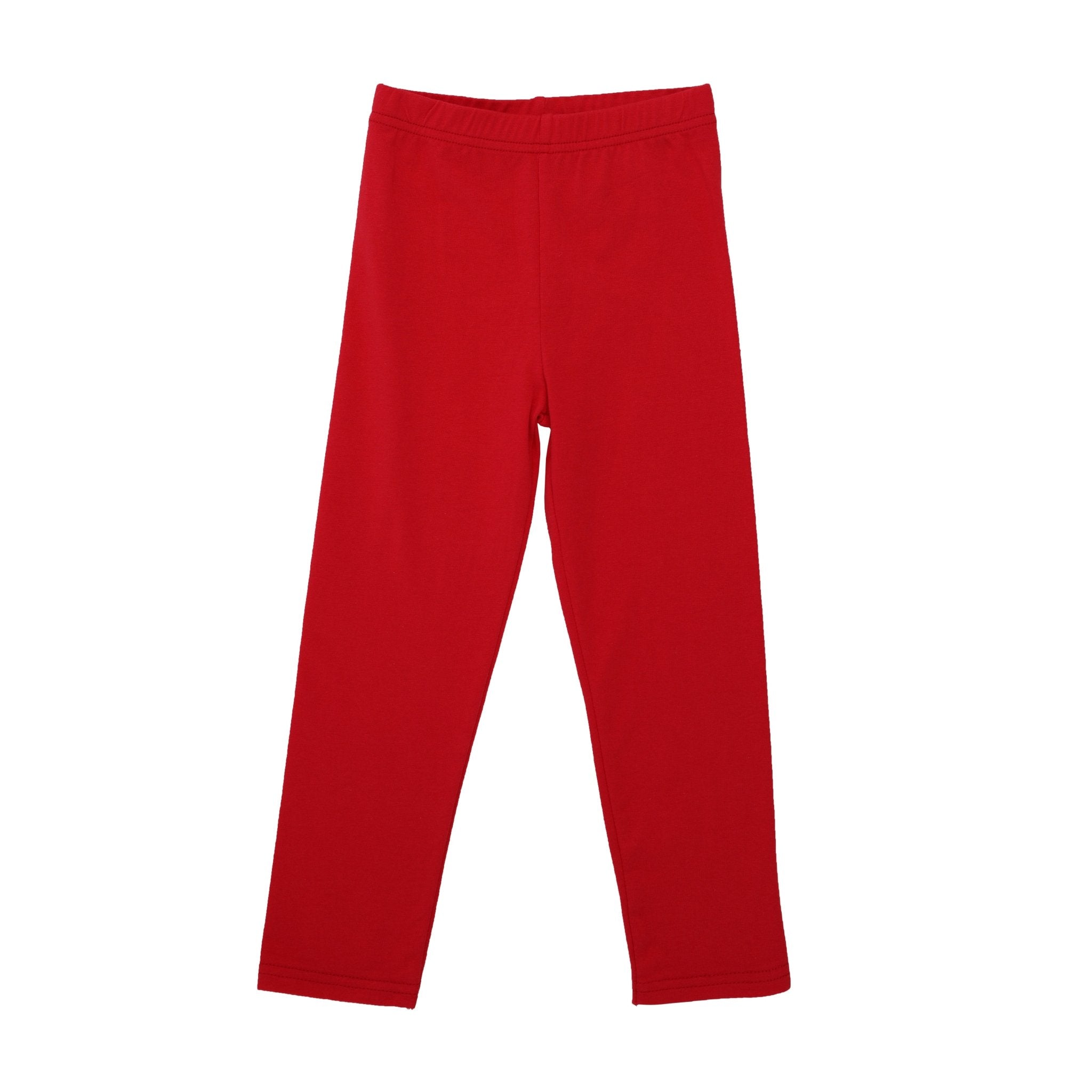 Girls Leggings - Red Girls Pants + Leggings Itsy Bitsy