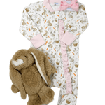 Girls Little Hoppers Zipper Footie Baby Sleepwear Baby Loren