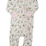 Girls Little Hoppers Zipper Footie Baby Sleepwear Baby Loren