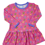 Girls L/S Dress - Bows Print Girls Play Dresses Funtasia Too
