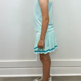 Girls Lux Tank and Pleated Tennis Skirt - Ocean Tide & Capri Breeze Girls Sets 90 Degree by Reflex