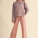 Girls Mauve Mood Top Girls Sweaters + Sweatshirts heart and arrow