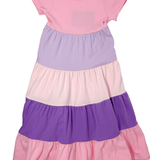 Girls Maxi Dress - Purple & Pink Girls Play Dresses Millie Jay