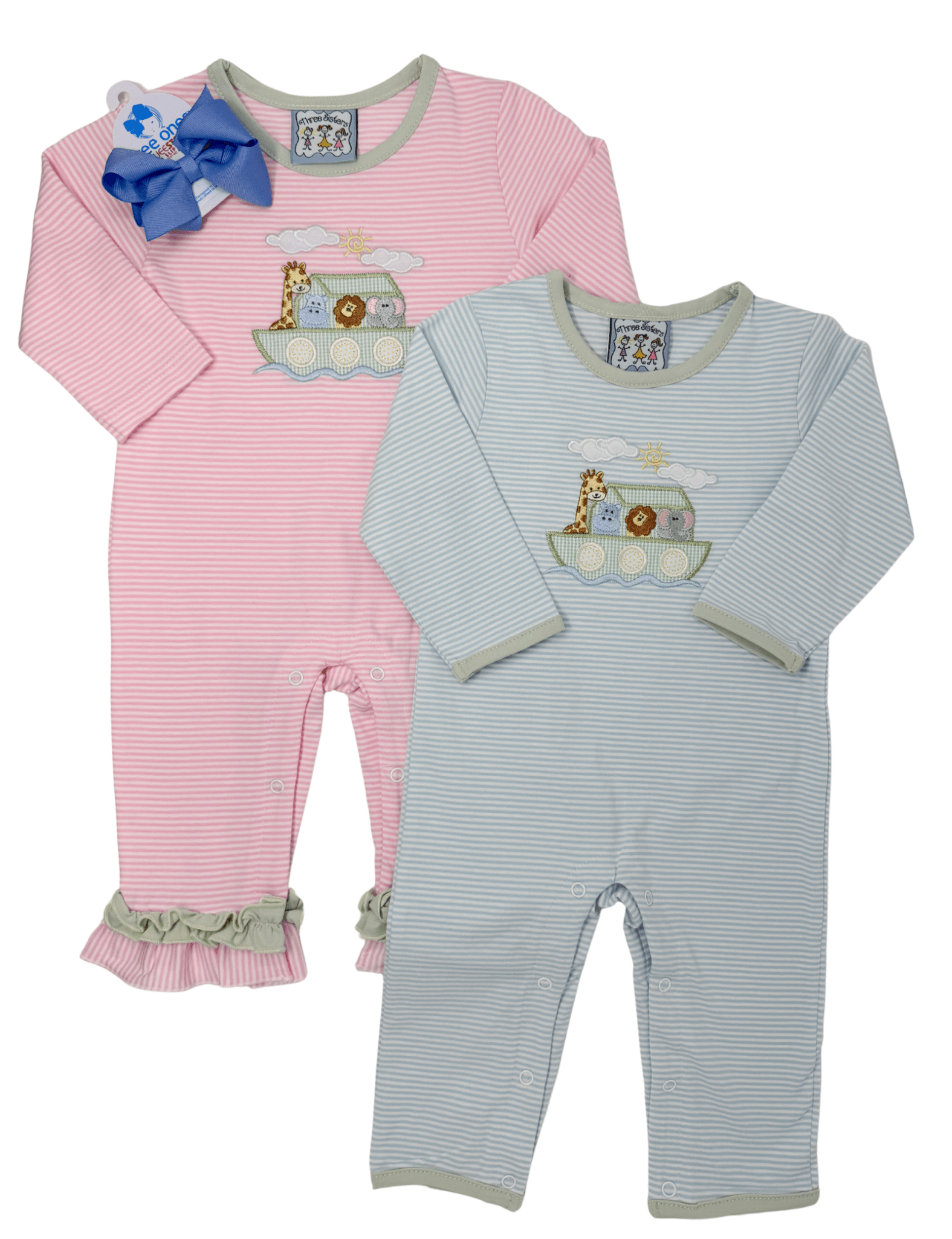 Girls Noah's Ark Romper Girls Bubbles + Rompers Three Sisters