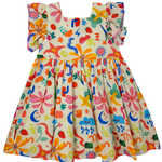 Girls Norah Dress - Starlit Petals Girls Occasion Dresses Briton Court