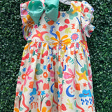 Girls Norah Dress - Starlit Petals Girls Occasion Dresses Briton Court