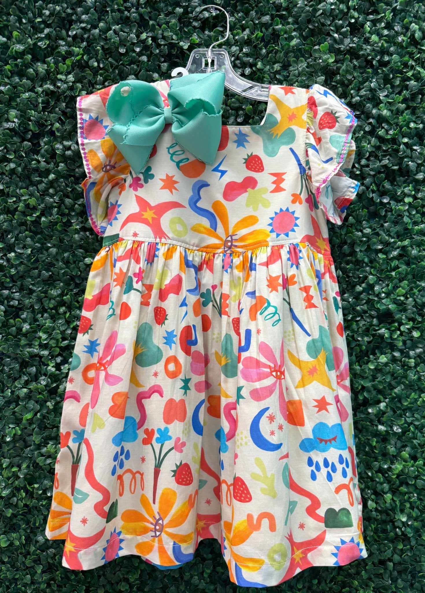 Girls Norah Dress - Starlit Petals Girls Occasion Dresses Briton Court