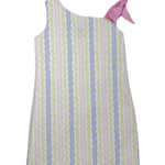Girls One Shoulder Bow Dress - Floral Girls Occasion Dresses Funtasia Too