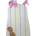 Girls One Shoulder Bow Dress - Floral Girls Occasion Dresses Funtasia Too