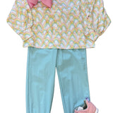 Girls Performance Joggers - Aqua Girls Pants + Leggings Honesty